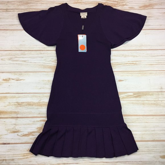 Karen Millen Dresses & Skirts - NWT Karen Millen Purple Knit Flounce Tulip Dress